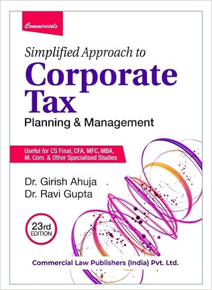 Girish Ahuja Income Tax Books Corporate Tax Planning and management