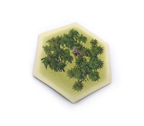 Miniatura 5 de Tabletop Monthly Lost Jungle Hex Scenario compatible with Catan's Settlers of Catan, Seafarers, Cities and Knights and Catan Expansions