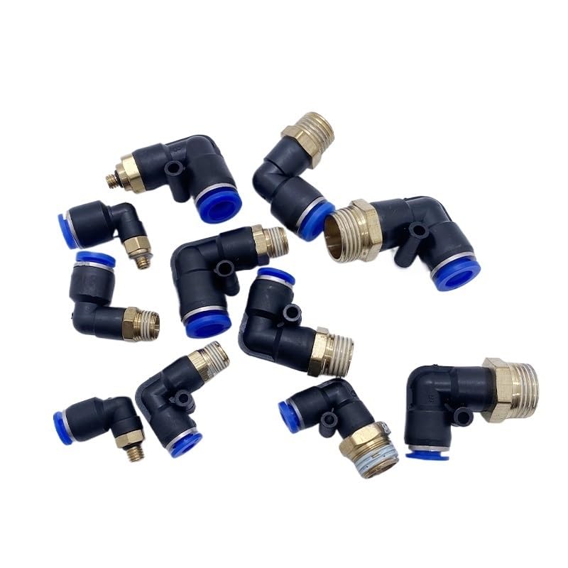 Conector neumático PL16-04 codo 90 grados accesorios de aire conectores manguera 4