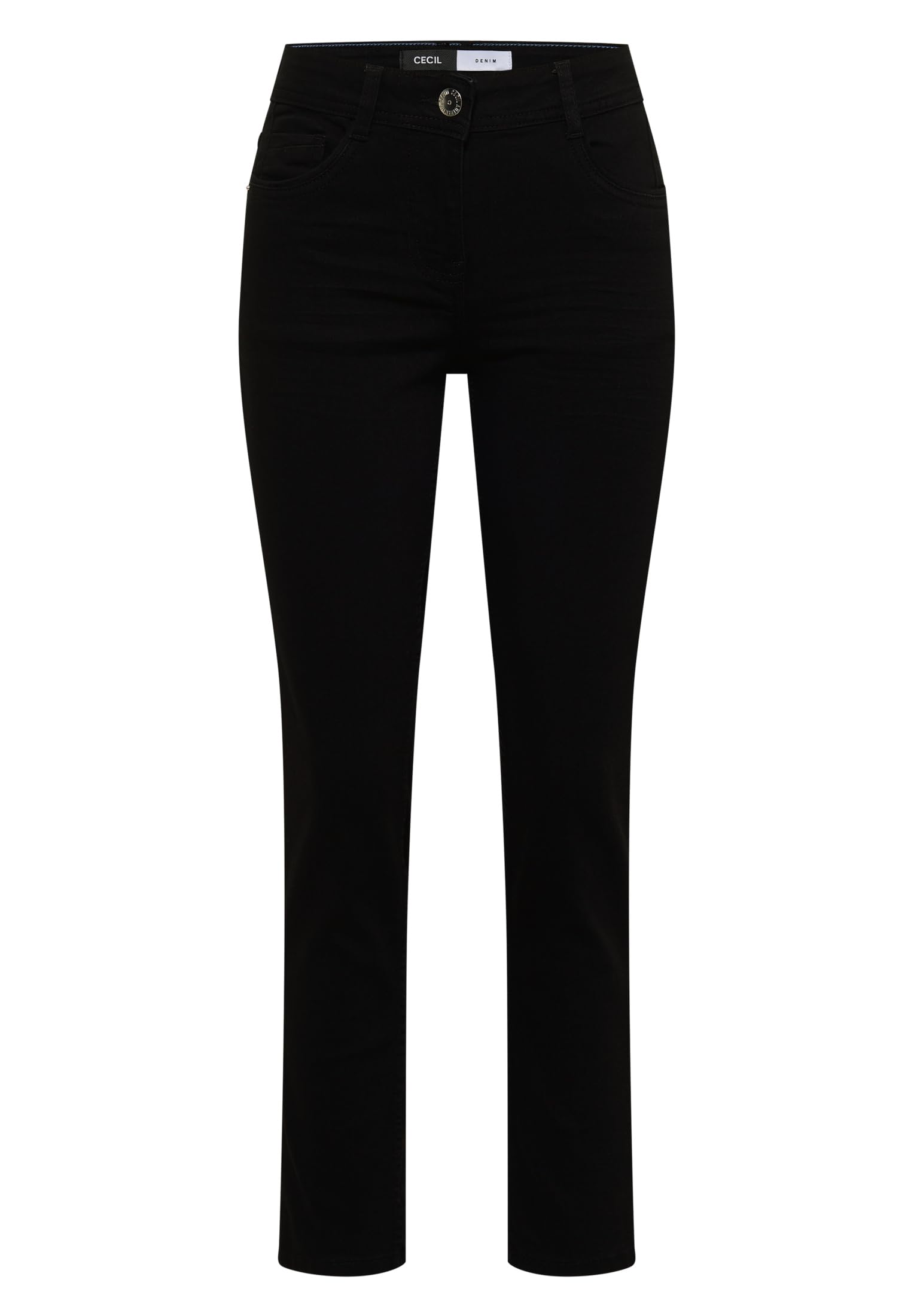 Cecil - 3818683, Jeans a Vita Media, Gamba Dritta, vestibilità Casual Donna