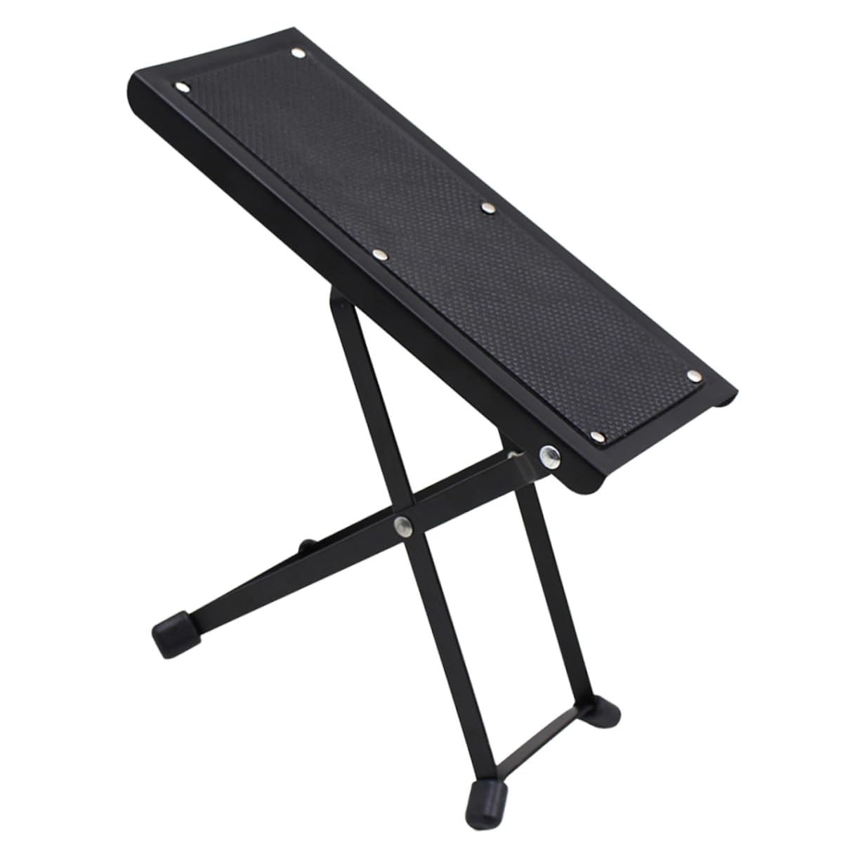JEWEDECO Guitar Foot Stool Foldable Music Stool Foot Rest Ottoman Ideal for Adult Guitarists Sturdy and Comfortable
