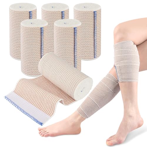 6 Stück Elastische Binde, Selbstklebender Verband, Kompressionsbinde, Elastische bandage, Sportbandage Stützbandage Cohesive Mullbinden für Arm-, Bein- und Knöchelunterstützung 6 Stück Elastische Binde, Selbstklebender Verband, Kompressionsbinde, Elastische bandage, Sportbandage Stützbandage Cohesive Mullbinden für Arm-, Bein- und Knöchelunterstützung