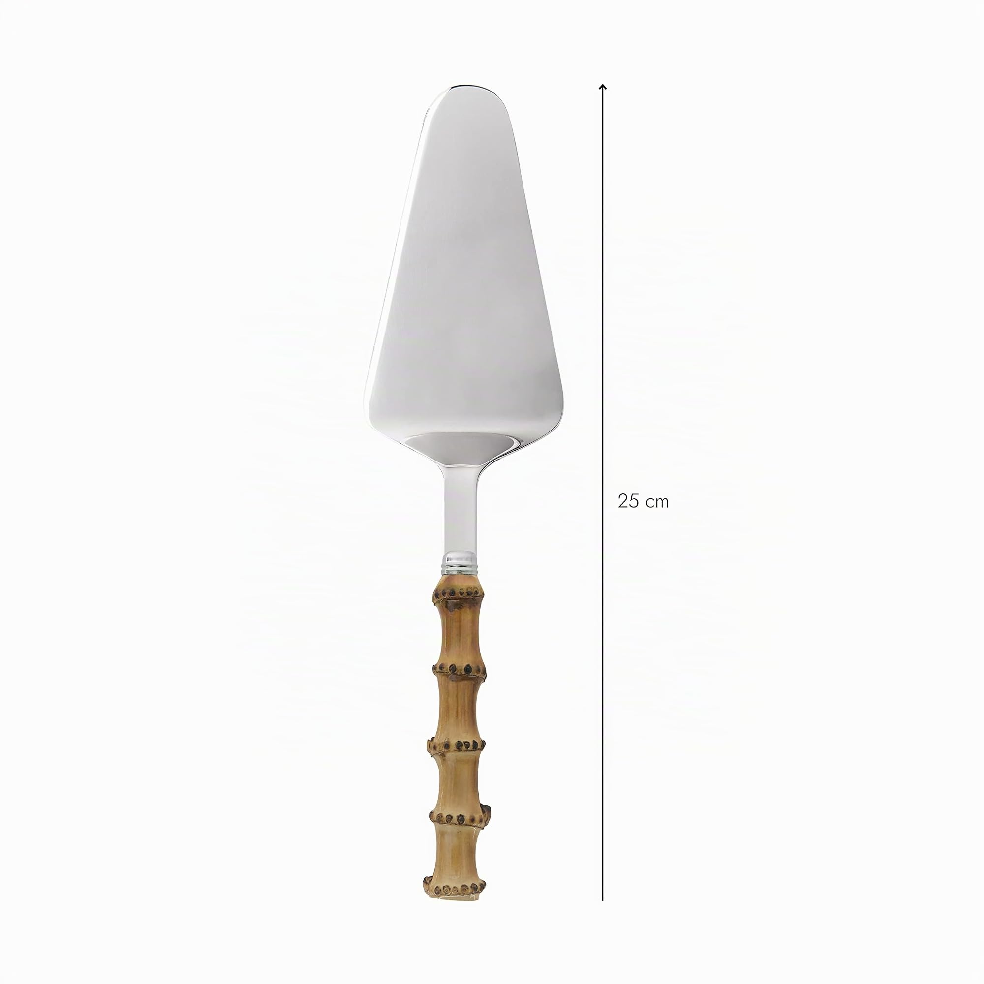 Sabre Paris | Pelle à Tarte 27,5cm Panda Couleur Bois Clair. Couvert en Acier Inoxydable, Manche en véritable Bambou. Idéale pour Servir Toutes Vos pâtisseries, tartes sucrées ou salées.