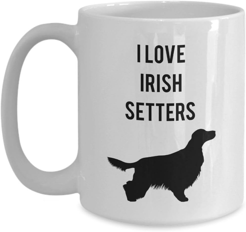 FUNKY CLUB Irish Setter Coffee Mug - Irish Setter Mugs - Irish Setter Dog Mug - Funny Printed Coffee and Tea Ceramic Mug- 11OZ Ceramic Coffee Mug 2736