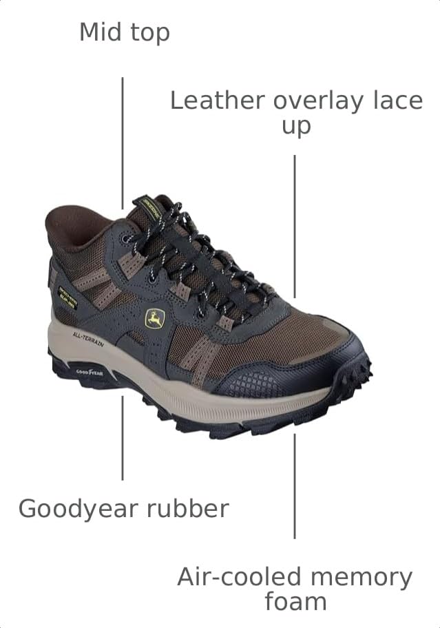 Image of Skechers Men's John Deere Equalizer 5.0 Trail Inspired Mid Top Slip Ins