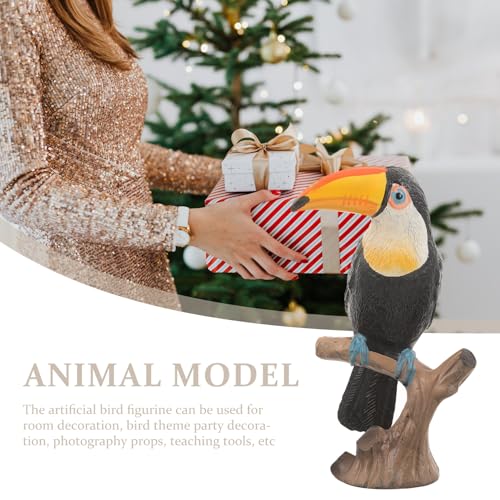 ELAYARD ?真巨嘴?模型 軽量プラスチック製 動物フィギュア ホームデコレーション インテリア飾り 鳥モチーフ パーティー撮影小道具 教育