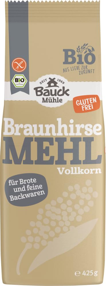 Braunhirsemehl Vollkorn glutenfrei Bio 6 x 425 g