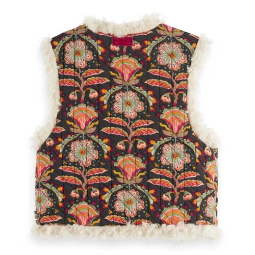 Faux Fur Printed Gilet for Girls by Scotch & Soda2