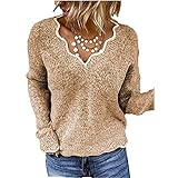 Photo Gallery ruig - maglione da donna a maniche lunghe, con scollo a v, casual, con scollo a v, multicolore, khaki01, m Photo Gallery ruig - maglione da donna a maniche lunghe, con scollo a v, casual, con scollo a v, multicolore, khaki01, m