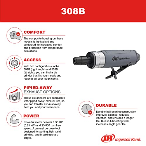 Ingersoll Rand 308B Air Straight Die Grinder by Ingersoll Rand - Image 4
