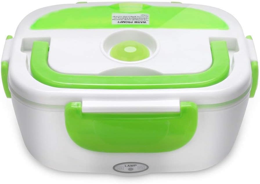 NBWS Electric Heated Lunch Box Green, Electric Food Warmer Lunch Box Lunch Box Portable Lunch Box