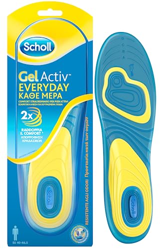 Scholl GelActiv, Plantillas de Hombre en Gel para Uso Diario, Comodidad para Todo el Día, Pack 2...