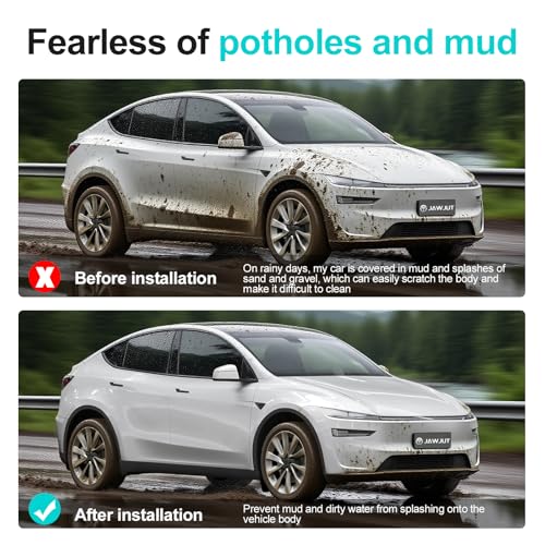 Protectores contra salpicaduras para Tesla Model Y 2025 2026 juego de 4 2