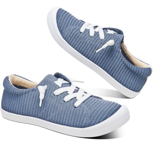 Image of AISFAESㅤ Mesh Slip On Shoes Women Comfort Knit Slip On Loafer Casual Fashion Sneaker Lightweight and Breathable Walking Flats