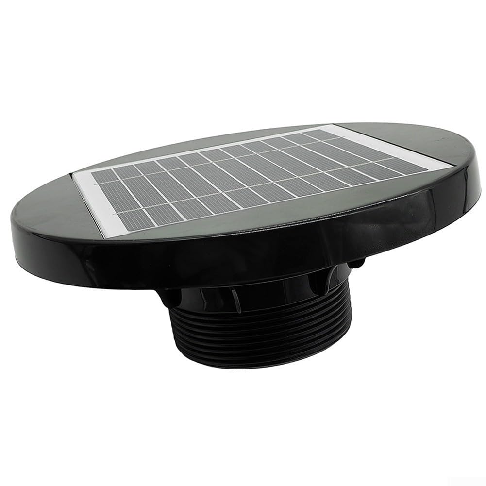 Ventilatore da tetto ad energia solare, ventilatore rotante a energia solare, 2500 giri al minuto, ventilatore a energia solare, per barca, camper, serra, capanno, roulotte