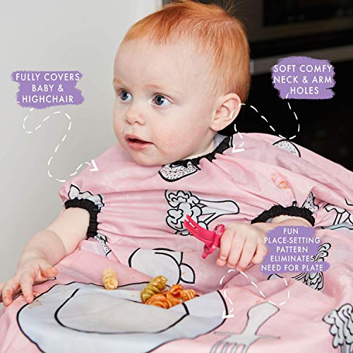 grabease Allover Waterproof Bib for Self-Feeding Infants and Toddlers, Machine Washable, Ages 6-24 Months3