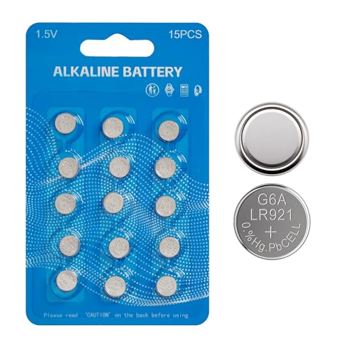 15 Pack AG6 LR69 1.5V Alkaline Coin Battery 371 370 SR920SW LR920 LR921