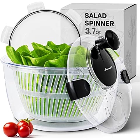 Joined Salad Spinner with Storage Lid and Colander Cover