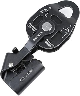 LeTkingok One-Way Pulley Lifting Labor-Saving Heavy Objects Lifting Tool, Super Light Device Ascenders Lifter Drag Lifting Equipment 25KN