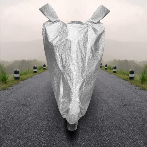 Image of Auto Hub Waterproof Scooty Cover Compatible with Suzuki Access SE Dustproof, UV Protection Two Wheeler Scooty Access SE Cover - Metallic Silver
