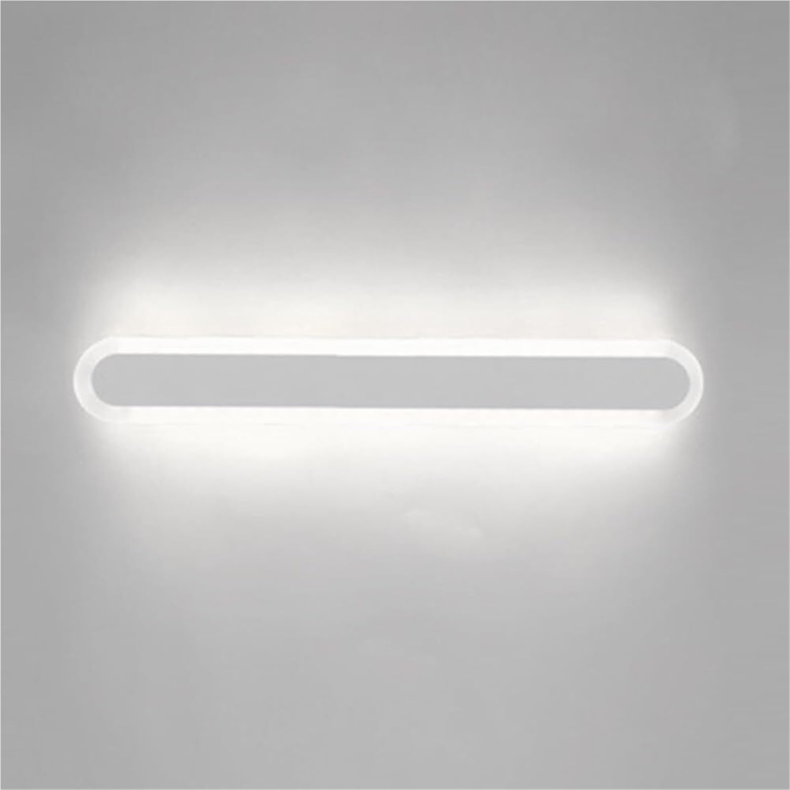 HYJAUSXB Modern 3-Color Temperature Wall Sconce 80cm Long Acrylic Indoor Lighting Fixture for Bedroom Living Room Corridor - Stylish Mounted Lamp (White)