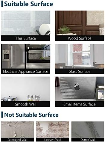VEELIKE 40cm x 300cm Oilproof Kitchen Aluminum Foil Silver Wallpaper Waterproof Washable Contact Paper Peel and Stick Sticky Back Plastic Vinyl Roll Backsplash Countertop Worktop Covering Removable