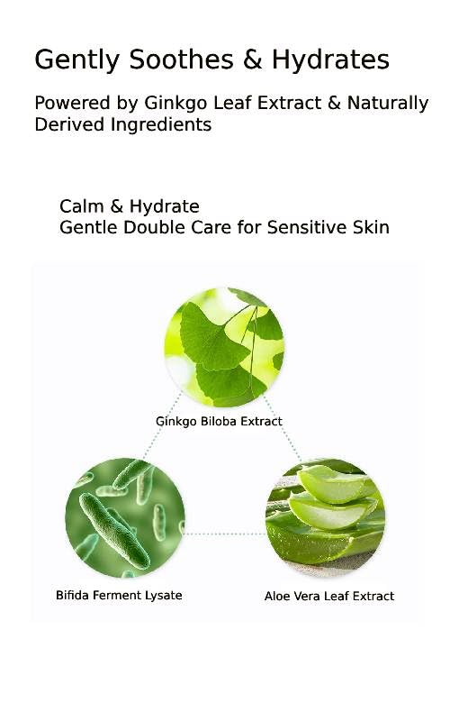 CHARMZONE Ginkgo Calming in Serum – Korean Skincare for Sensitive Skin | Soothing & Hydrating Face Serum with Ginkgo Leaf Extract & Flavonoids for Protection & Revitalization (1.69 fl oz /50 ml)