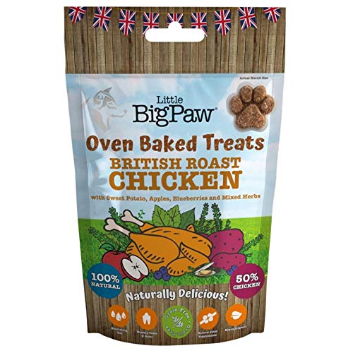 Little BigPawBritish Oven Baked Chicken Treats for Dogs 130 g