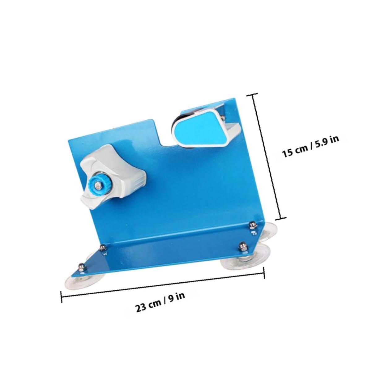 Dispenser Efficiente Plastica e Nastro per Adesivo Tavolo in da Ferro Taglierina Design Creativo Blu per Ufficio e Supermercato