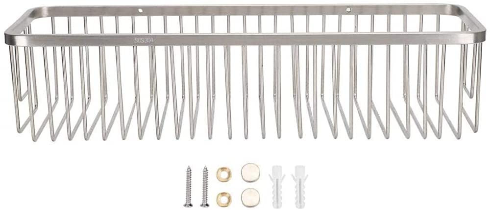 Cestino portaoggetti da appendere in acciaio inox per bagno, cucina, bagno, doccia, da appendere alla parete