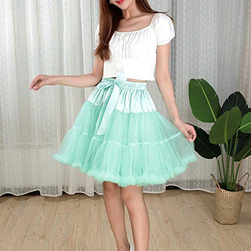 Image of Tutu Skirt as Well as Petticoat above Knee Underskirt Tulle Crinoline slip