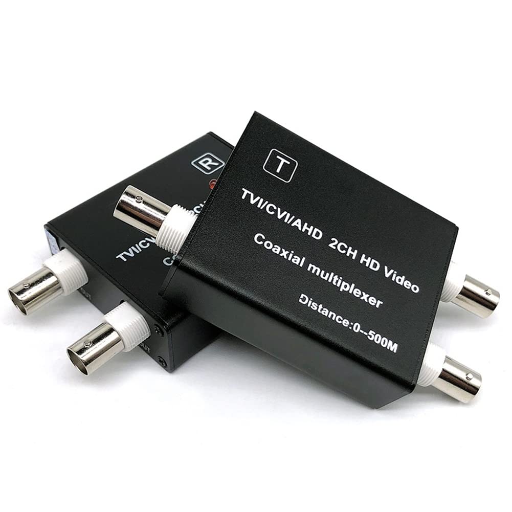 Iyalezirk 1080P AHD/CVI/TVI / 2-Channel HD-Video Coaxial Multiplexer (2