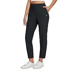 Womens Travel Pants Lightweight Stretch with Zipper Pockets Petite Ankle Dressy Golf Work Business Casual Slacks