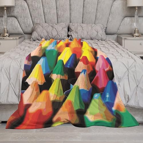 Couverture en flanelle premium crayons plaid doux confortable - 6
