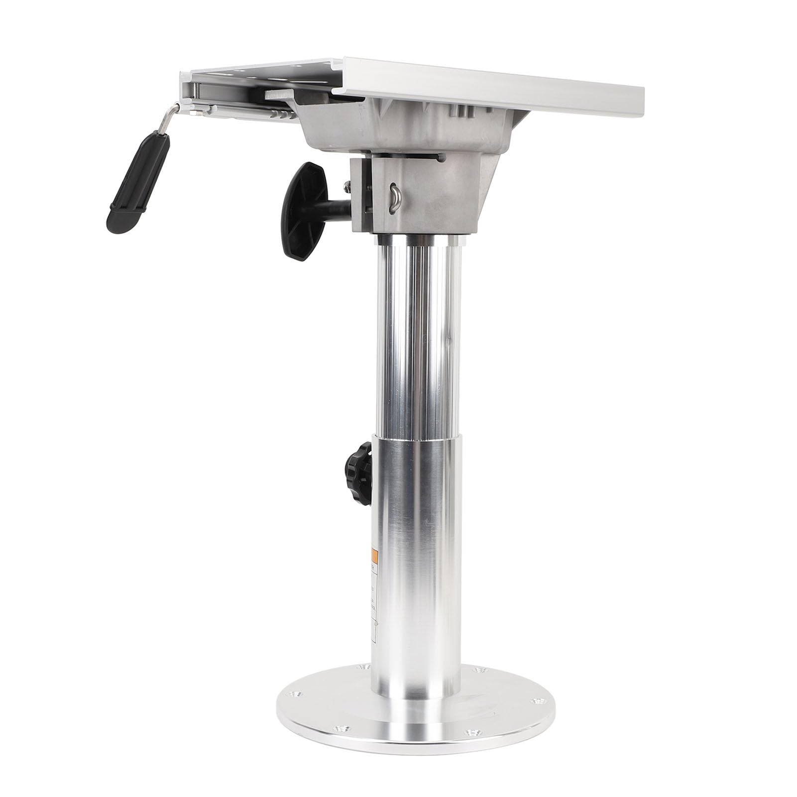 Drfeify Podstawa do Siedzenia łodzi Podstawa do Siedzenia Morskiego ze Stopu Aluminium 330 480 Mm Regulowana wysokość Obrót o 360 Stopni Przesuwana 80 Mm Zdejmowana Fotela Kierowcy Jachtu RV
