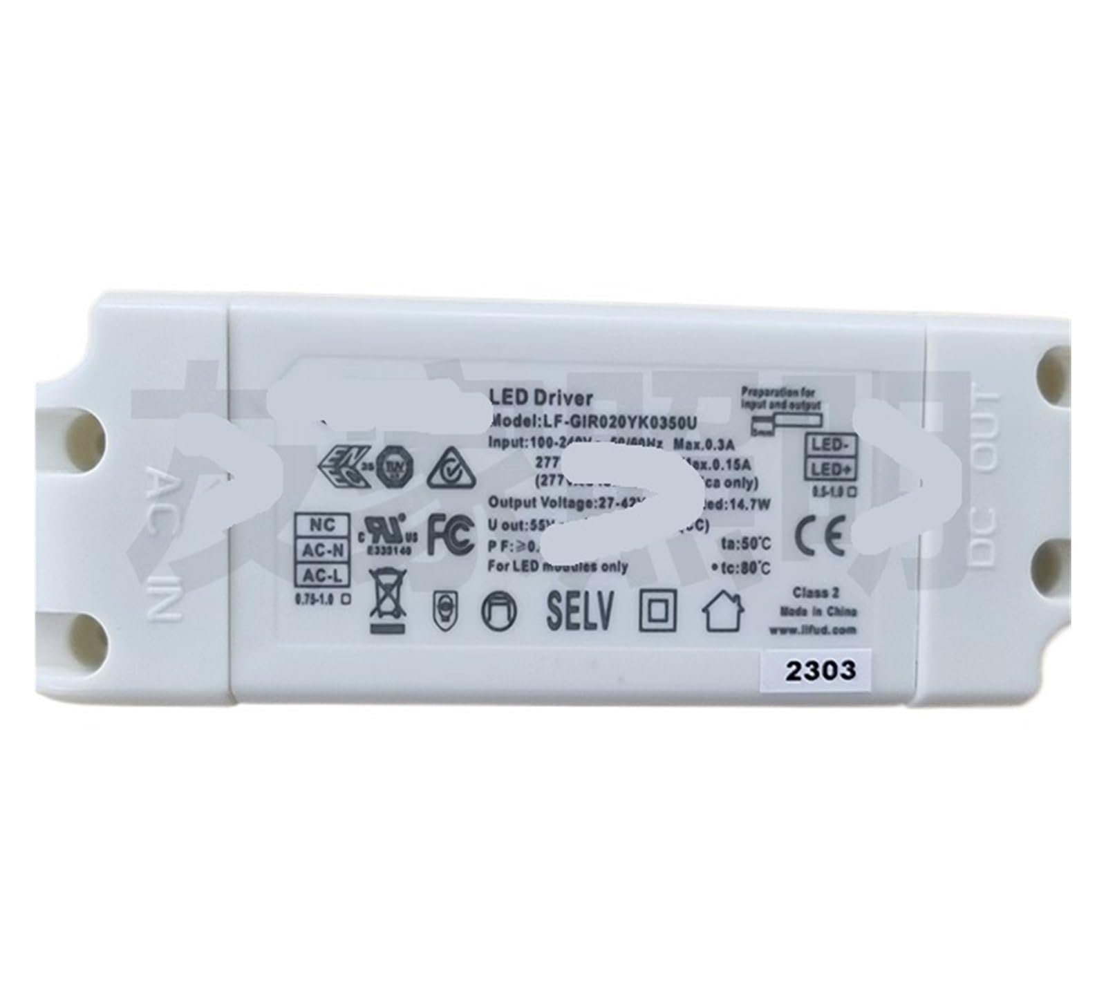 Module Pilote LED HEPBAK Remplacement Transformateur Encastrable Downlight GIR030YK