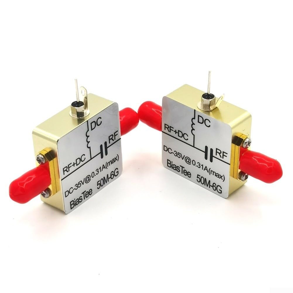 RF Bias Tee Feeder Box 50MHz-6GHz avec fonction de blocage CC et ≤0.8dB faible perte pour équipement de communication (1200 milliampères)