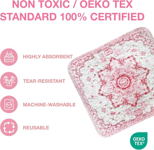 Image of PUPIBOO Washable Pee Pads for Dogs and Cats - Super Absorbent Reusable Puppy Training Pads - 100% Waterproof, Leak-Proof & Non-Slip Whelping Pads for Pet Housebreaking