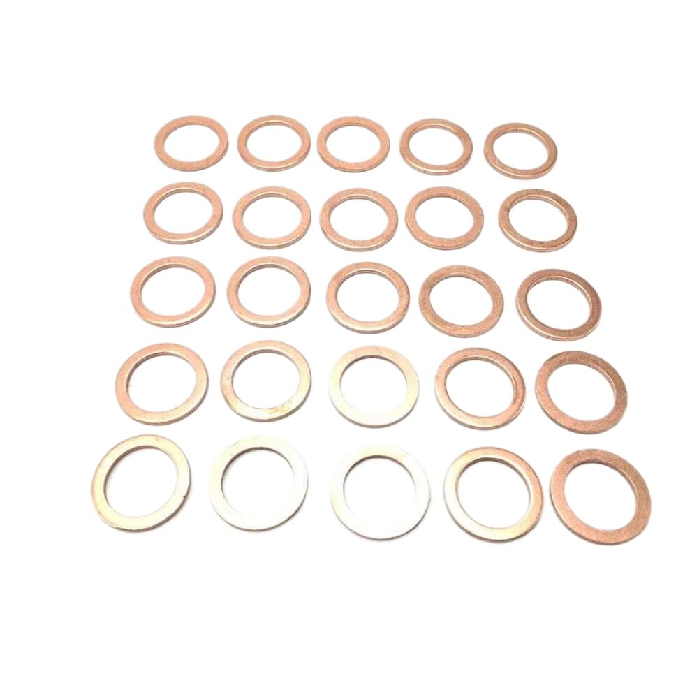 Joint de rondelle d'écrasement en cuivre Compatible avec le bouchon de vidange d'huile 007603-014106