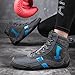 AIRFUL Men's Boxing Boots Fashion Kickboxing Sneakers Lightweight Breathable Squat Shoes Mesh Casual Wrestling Trainers (Color : Black, Size : 5 Women/3.5 Men)