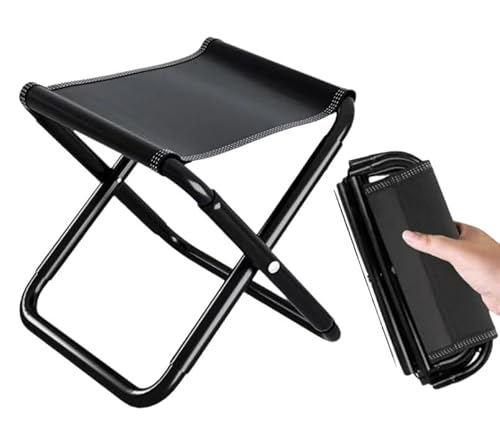 [APAGAI]リュックに入る椅子 折りたたみチェア 防災チェア 組み立て不要 小型 軽量 コンパクト 釣り フィッシングチェア 運動会 キャンプ bbq 防災グッズ アウトドアチェア 持ち運び 便利 (【小型1脚】ブラック)