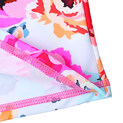Image of XFGIRLS Girls Swimsuit Toddler Girl Two Piece Long Sleeve Bathing Suit Swimwear Swimming UPF 50+