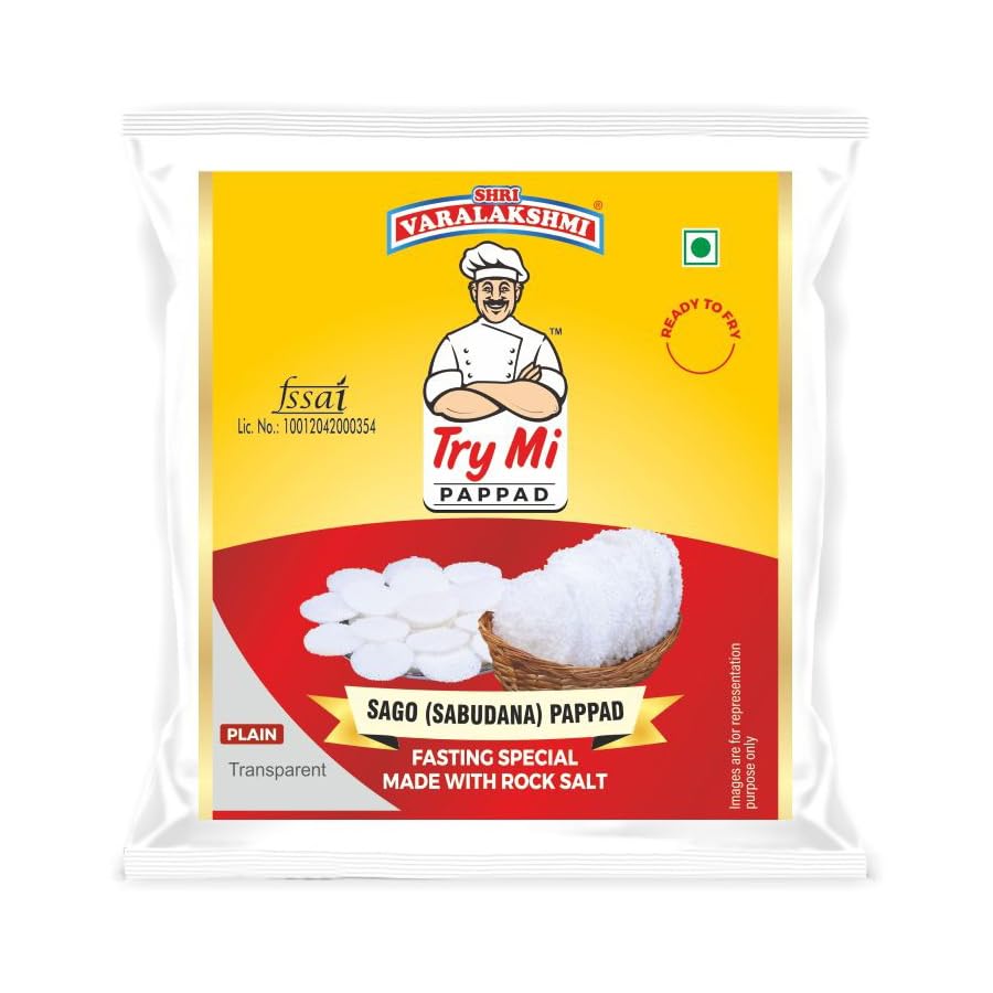 VARALAKSHMI ENTERPRISES Try Me Subudana Papad (480g) (B0C3CP9MZX) Amazon Price History, Amazon Price Tracker