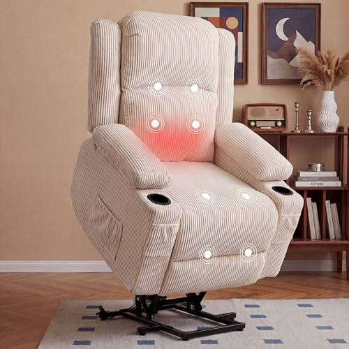 IKAKOS Heavy Duty Power Lift Recliner Chair for Elderly, 400lbs