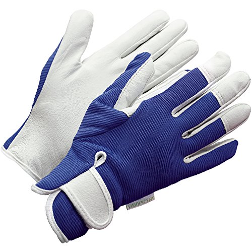 Gardening Gloves - (Medium Womens/Small Mens) Blue Slim-fit Work Gloves. Ideal for Garden and Household Tasks, Safe for Pruning Roses. Best Gift Idea!
