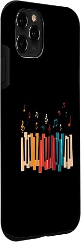 Miniatura 3 de iPhone 11 Pro Notas de Música Teclado Colorido Piano Case