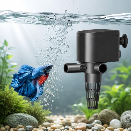 Image of VAYINATO AWP882, 50% Energy Saving 3-in-1 Multifunction Submersible Pump Power Head for Aquarium Fish Tank | High Flow Water Circulation | Ideal for Top Filters (20Watts | 1400L /Hr | 1.2M H)