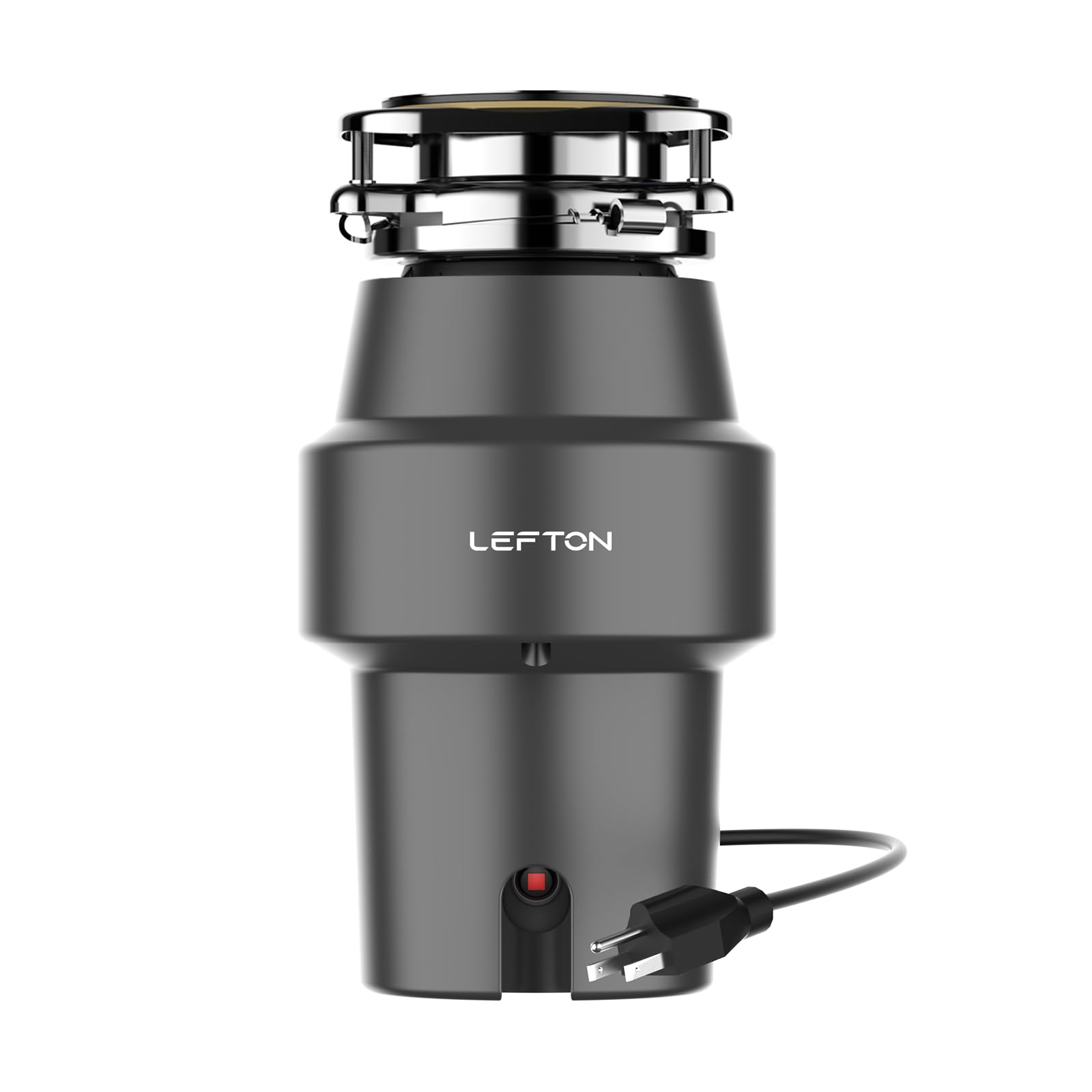 Lefton Garbage Disposal with Power Cord, 1/2 HP Continuous Feed Food Waste Disposer, LGD-513