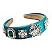 Produktbild LUONE Mode-Stirnband, Barock Mit Rhinestone-Perlen-Stirnband Bees Garland Kopfschmuck Königin Stirnband Sparkly Strass Haarreif Für Frauen Hochzeit Haarschmuck,Grün
