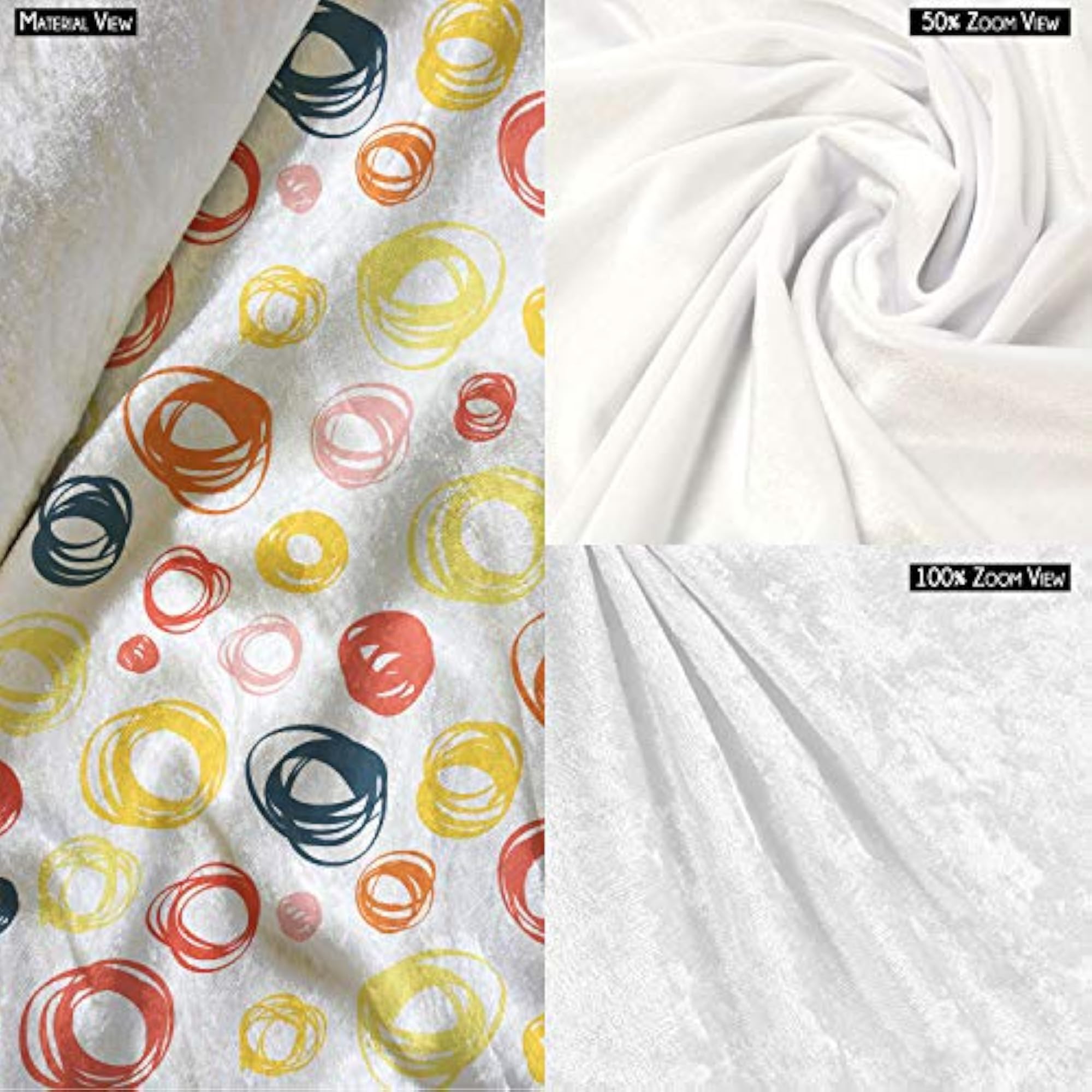 Abstract Doodle Velvet Table Cloth Cover for Dining & Center Table